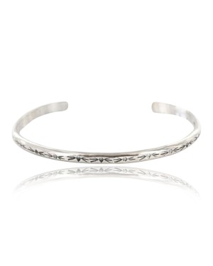 Handmade Certified Authentic Navajo Handstamped Handmade NICKEL Native American Bracelet 390794878780
