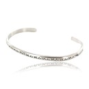Handmade Certified Authentic Navajo Handstamped Handmade Nickel Native American Bracelet 390829084757