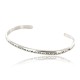Handmade Certified Authentic Navajo Handstamped Handmade Nickel Native American Bracelet 390829084757