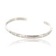 Handmade Certified Authentic Navajo Handstamped Handmade Nickel Native American Bracelet 390829311716