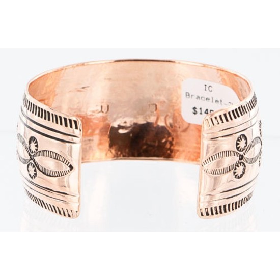 HANDMADE Certified Authentic Navajo Handstamped Pure Copper Native American Bracelet 371105318403