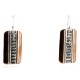 Handmade Certified Authentic Navajo Handstamped Real Handmade Copper and .925 Sterling Silver Native American Earrings 27158-5 Handmade Certified Authentic Navajo Handstamped Real Handmade Copper and .925 Sterling Silver Native American Earrings 27158-5