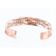 Handmade Certified Authentic Navajo Handstamped Real Handmade Copper Native American Bracelet 371017035562