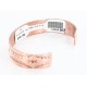 Handmade Certified Authentic Navajo Handstamped Real Handmade Copper Native American Bracelet 371017035562