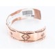 Handmade Certified Authentic Navajo Handstamped Real Handmade Copper Native American Bracelet 371018511970
