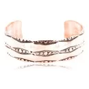 Handmade Navajo Handstamped Real Handmade Copper Native American Bracelet 371018587857