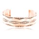 Handmade Certified Authentic Navajo Handstamped Real Handmade Copper Native American Bracelet 371018620709