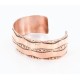 Handmade Certified Authentic Navajo Handstamped Real Handmade Copper Native American Bracelet 371018620709