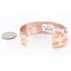 Handmade Certified Authentic Navajo Handstamped Real Handmade Copper Native American Bracelet 371018620709