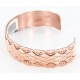 Handmade Certified Authentic Navajo Handstamped Real Handmade Copper Native American Bracelet 371019662393