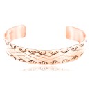 Handmade Certified Authentic Navajo Handstamped Real Handmade Copper Native American Bracelet 371019662393