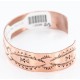 Handmade Certified Authentic Navajo Handstamped Real Handmade Copper Native American Bracelet 371020954495