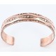 Handmade Certified Authentic Navajo Handstamped Real Handmade Copper Native American Bracelet 371024291632