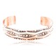Handmade Certified Authentic Navajo Handstamped Real Handmade Copper Native American Bracelet 371024291632