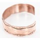 Handmade Certified Authentic Navajo Handstamped Real Handmade Copper Native American Bracelet 371024371885