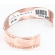 Handmade Certified Authentic Navajo Handstamped Real Handmade Copper Native American Bracelet 371024371885
