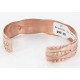 Handmade Certified Authentic Navajo Handstamped Real Handmade Copper Native American Bracelet 371026796616