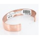 Handmade Certified Authentic Navajo Handstamped Real Handmade Copper Native American Bracelet 390788819383