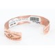 Handmade Certified Authentic Navajo Handstamped Real Handmade Copper Native American Bracelet 390791157071