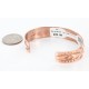 Handmade Certified Authentic Navajo Handstamped Real Handmade Copper Native American Bracelet 390791157071