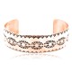 Handmade Certified Authentic Navajo Handstamped Real Handmade Copper Native American Bracelet 390792551058