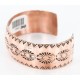 Handmade Certified Authentic Navajo Handstamped Real Handmade Copper Native American Bracelet 390792551058