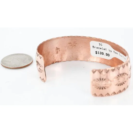 Handmade Navajo Handstamped Real Handmade Copper Native American Bracelet 390792551058 Handmade Navajo Handstamped Real Handmade Copper Native American Bracelet 390792551058