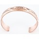 Handmade Certified Authentic Navajo Handstamped Real Handmade Copper Native American Bracelet 390792613844