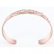 Handmade Certified Authentic Navajo Handstamped Real Handmade Copper Native American Bracelet 390794007874