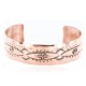 Handmade Certified Authentic Navajo Handstamped Real Handmade Copper Native American Bracelet 390794038337