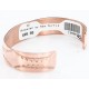 Handmade Certified Authentic Navajo Handstamped Real Handmade Copper Native American Bracelet 390794911598