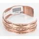 Handmade Certified Authentic Navajo Handstamped Real Handmade Copper Native American Bracelet 390797982986