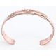 Handmade Certified Authentic Navajo Handstamped Real Handmade Copper Native American Bracelet 390797982986