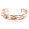 Handmade Certified Authentic Navajo Handstamped Real Handmade Copper Native American Bracelet 390797982986