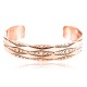 Handmade Certified Authentic Navajo Handstamped Real Handmade Copper Native American Bracelet 390797982986
