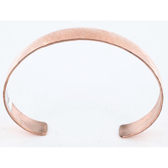 Handmade Certified Authentic Navajo Handstamped Real Handmade Copper Native American Bracelet 390801051348