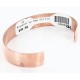 Handmade Certified Authentic Navajo Handstamped Real Handmade Copper Native American Bracelet 390803603992