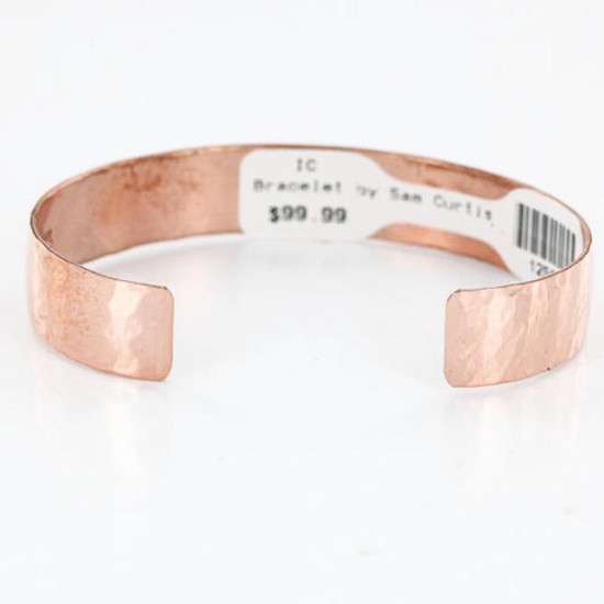 Handmade Certified Authentic Navajo Handstamped Real Handmade Copper Native American Bracelet 390803848491