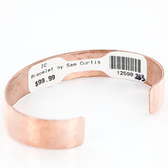 Handmade Certified Authentic Navajo Handstamped Real Handmade Copper Native American Bracelet 390803848491
