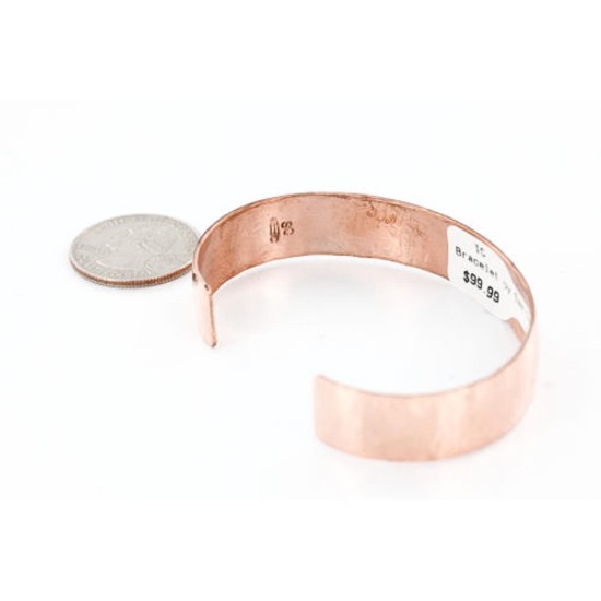 Handmade Certified Authentic Navajo Handstamped Real Handmade Copper Native American Bracelet 390803848491