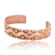 Handmade Certified Authentic Navajo Handstamped Real Handmade Copper Native American Bracelet 390834849546