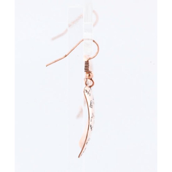 Handmade Certified Authentic Navajo Handstamped Real Handmade Copper Native American Earrings 371051341408