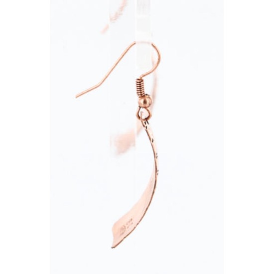 Handmade Certified Authentic Navajo Handstamped Real Handmade Copper Native American Earrings 371051868637