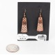 Handmade Certified Authentic Navajo Handstamped Real Handmade Copper Native American Earrings 371057505124