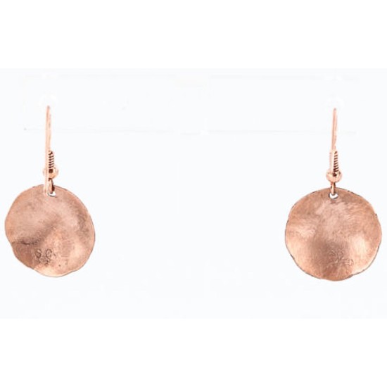 Handmade Certified Authentic Navajo Handstamped Real Handmade Copper Native American Earrings 390824599815