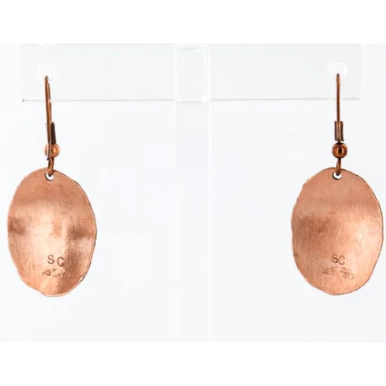 Handmade Navajo Handstamped Real Handmade Copper Native American Earrings 390829936456 Handmade Navajo Handstamped Real Handmade Copper Native American Earrings 390829936456