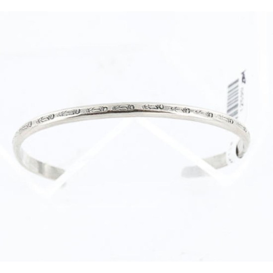 Handmade Certified Authentic Navajo Handstamped Real Handmade NICKEL Native American Bracelet 371019761833