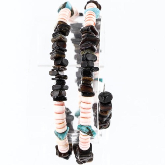 Handmade Certified Authentic Navajo Heishi Spiny Oyster and Turquoise 370999555782