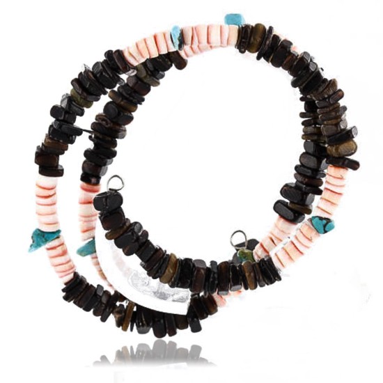 Handmade Certified Authentic Navajo Heishi Spiny Oyster and Turquoise 370999555782