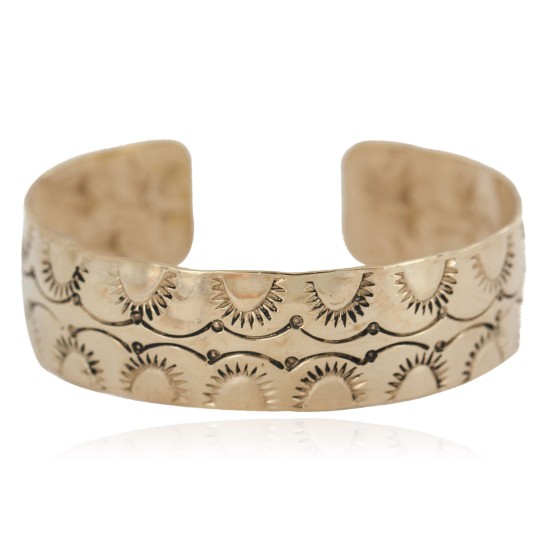 Handmade Certified Authentic Navajo Native American Brass Bracelet 13140-2 Handmade Certified Authentic Navajo Native American Brass Bracelet 13140-2